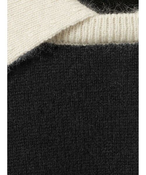 mizuiro ind / ミズイロインド ニット・セーター | mizuiro ind ハイゲージ襟付きプルオーバー | 詳細4