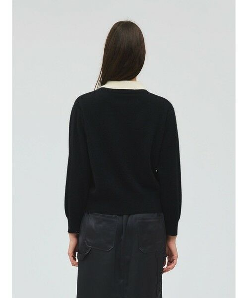 mizuiro ind / ミズイロインド ニット・セーター | mizuiro ind ハイゲージ襟付きプルオーバー | 詳細7