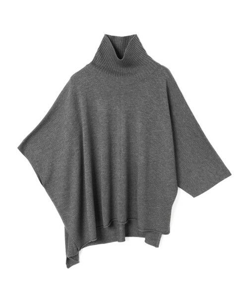 mizuiro ind / ミズイロインド ニット・セーター | mizuiro ind ポンチョライクプルオーバー(グレー(color91))