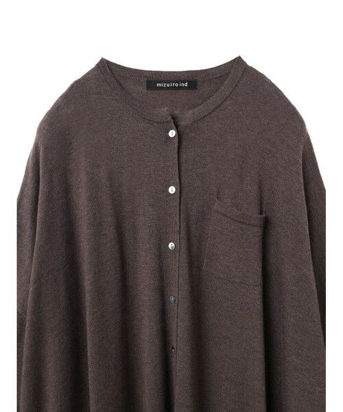 mizuiro ind / ミズイロインド ドレス | mizuiro ind ハイゲージスタンドカラーワンピース | 詳細3