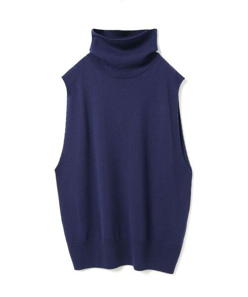 mizuiro ind/ミズイロインド mizuiro ind リブハイネックベスト ダークブルー(color31) FREE mizuiro ind/ミズイロインド mizuiro ind リブハイネックベスト ダークブルー(color31) FREE