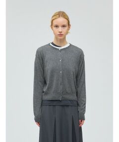 mizuiro ind / ミズイロインド カーディガン・ボレロ | mizuiro ind クルーネックショートカーディガン