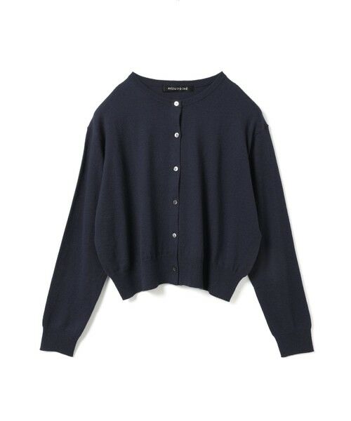 mizuiro ind/ミズイロインド mizuiro ind クルーネックショートカーディガン ネイビー(color77) FREE mizuiro ind/ミズイロインド mizuiro ind クルーネックショートカーディガン ネイビー(color77) FREE