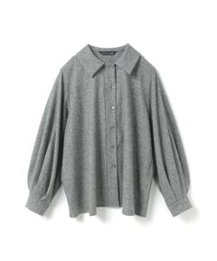 mizuiro ind / ミズイロインド シャツ・ブラウス | mizuiro ind ウールブレンドバルーンスリーブチュニックシャツ