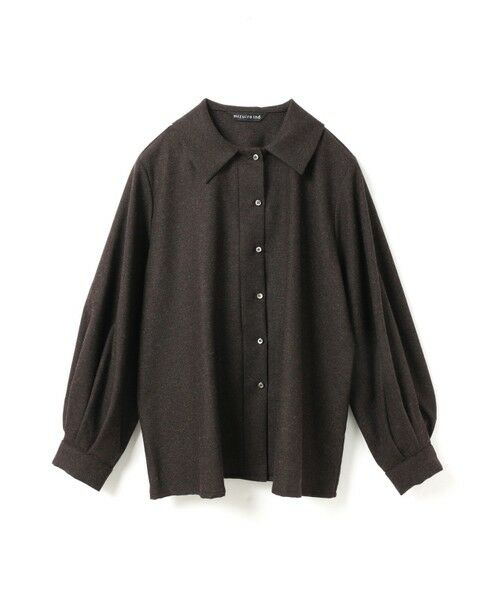 mizuiro ind / ミズイロインド シャツ・ブラウス | mizuiro ind ウールブレンドバルーンスリーブチュニックシャツ | 詳細1
