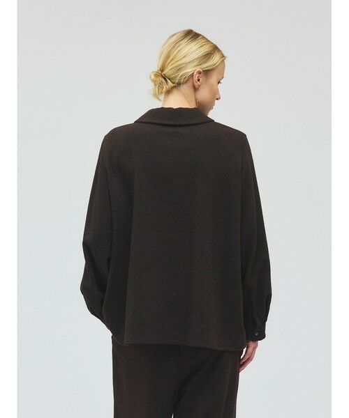mizuiro ind / ミズイロインド シャツ・ブラウス | mizuiro ind ウールブレンドバルーンスリーブチュニックシャツ | 詳細5