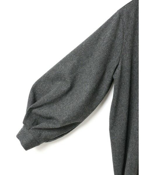 mizuiro ind / ミズイロインド シャツ・ブラウス | mizuiro ind ウールブレンドバルーンスリーブチュニックシャツ | 詳細14