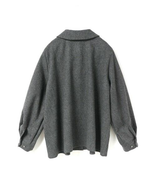 mizuiro ind / ミズイロインド シャツ・ブラウス | mizuiro ind ウールブレンドバルーンスリーブチュニックシャツ | 詳細15