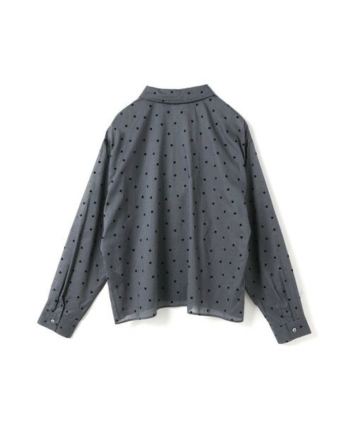 mizuiro ind / ミズイロインド シャツ・ブラウス | mizuiro ind フロッキードットプリントシャツ | 詳細5