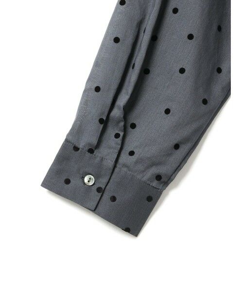 mizuiro ind / ミズイロインド シャツ・ブラウス | mizuiro ind フロッキードットプリントシャツ | 詳細7