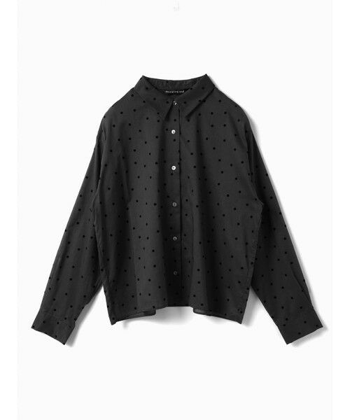 mizuiro ind / ミズイロインド シャツ・ブラウス | mizuiro ind フロッキードットプリントシャツ | 詳細11