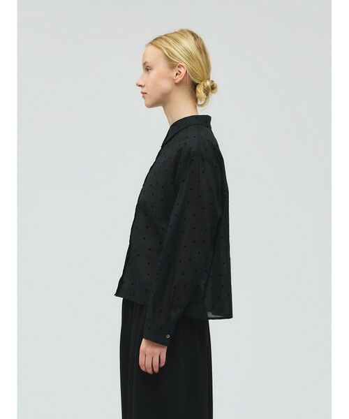 mizuiro ind / ミズイロインド シャツ・ブラウス | mizuiro ind フロッキードットプリントシャツ | 詳細14