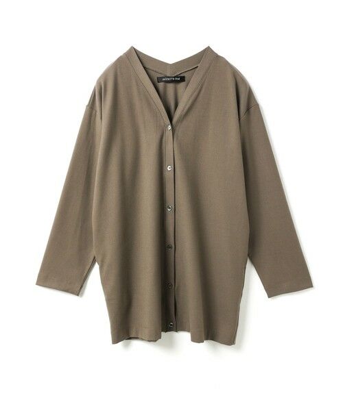 mizuiro ind/ミズイロインド mizuiro ind Vネックカーディガン ブラウンA(color44A) FREE mizuiro ind/ミズイロインド mizuiro ind Vネックカーディガン ブラウンA(color44A) FREE