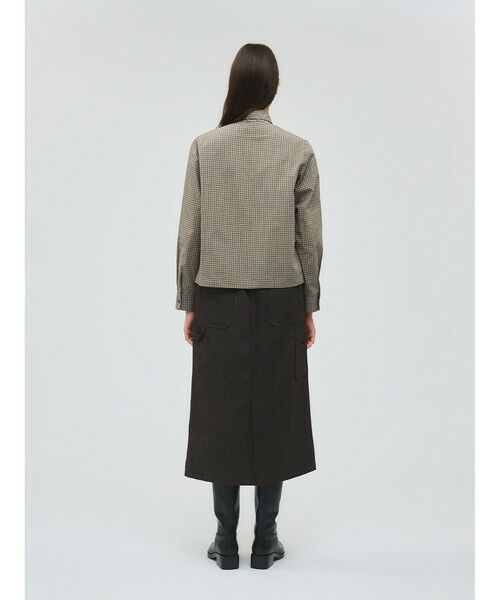 mizuiro ind / ミズイロインド シャツ・ブラウス | mizuiro ind チェックリボンタイシャツ | 詳細9