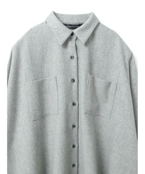 mizuiro ind / ミズイロインド シャツ・ブラウス | mizuiro ind ポケット付きワイドシャツ | 詳細5