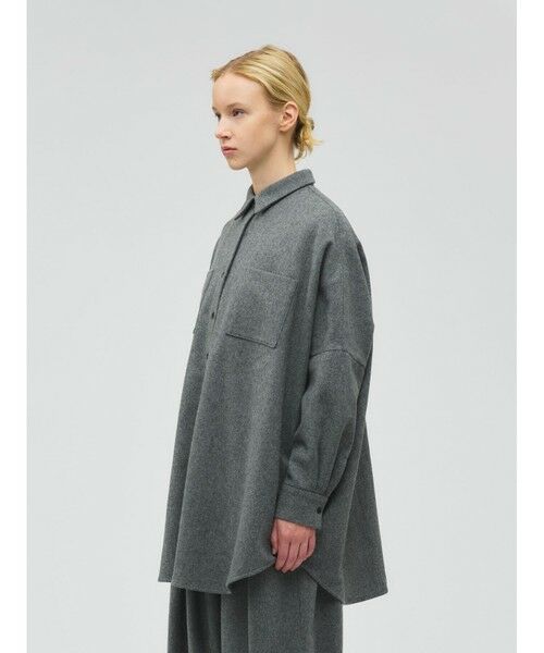 mizuiro ind / ミズイロインド シャツ・ブラウス | mizuiro ind ポケット付きワイドシャツ | 詳細13