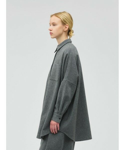 mizuiro ind / ミズイロインド シャツ・ブラウス | mizuiro ind ポケット付きワイドシャツ | 詳細14