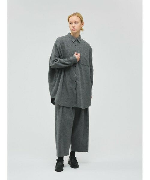 mizuiro ind / ミズイロインド シャツ・ブラウス | mizuiro ind ポケット付きワイドシャツ | 詳細16