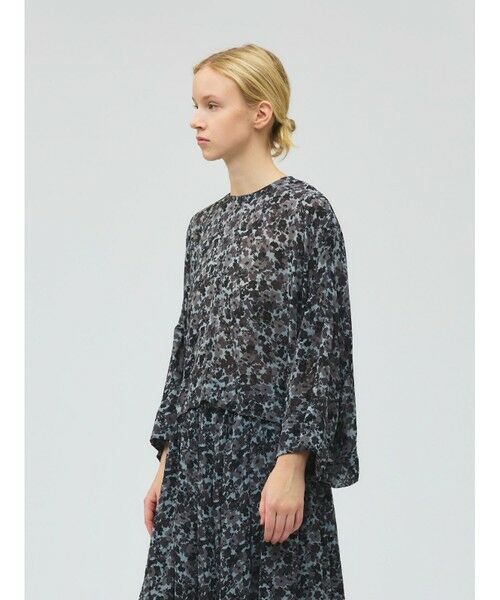 mizuiro ind / ミズイロインド カットソー | mizuiro ind フラワープリントワイドプルオーバー | 詳細3