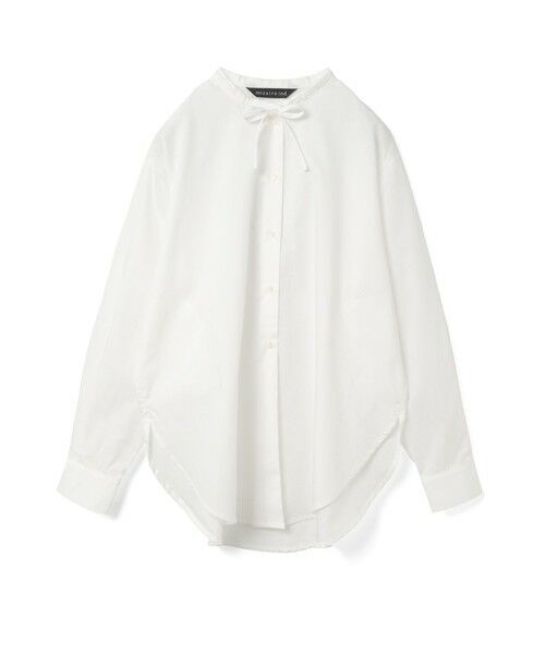 mizuiro ind / ミズイロインド シャツ・ブラウス | mizuiro ind リボンタイロングシャツ | 詳細10