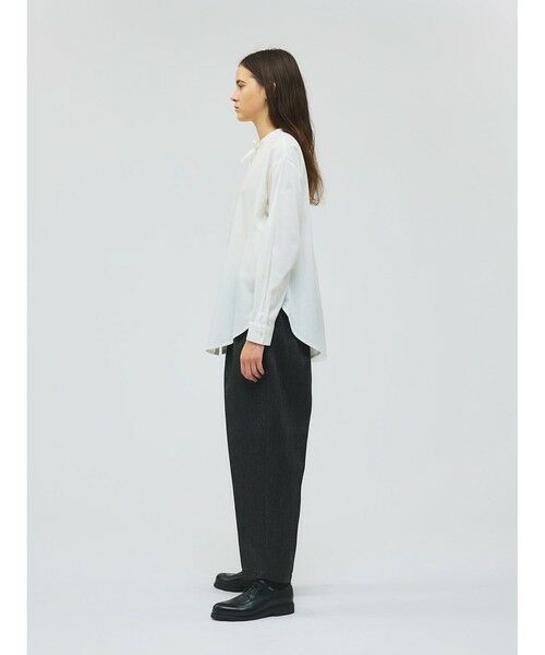 mizuiro ind / ミズイロインド シャツ・ブラウス | mizuiro ind リボンタイロングシャツ | 詳細17