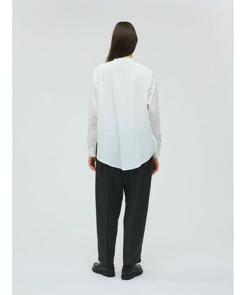 mizuiro ind / ミズイロインド シャツ・ブラウス | mizuiro ind リボンタイロングシャツ | 詳細18