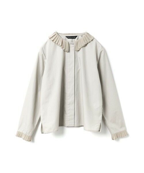 mizuiro ind / ミズイロインド シャツ・ブラウス | mizuiro ind プリーツカラーシャツ(ベージュ(color20))