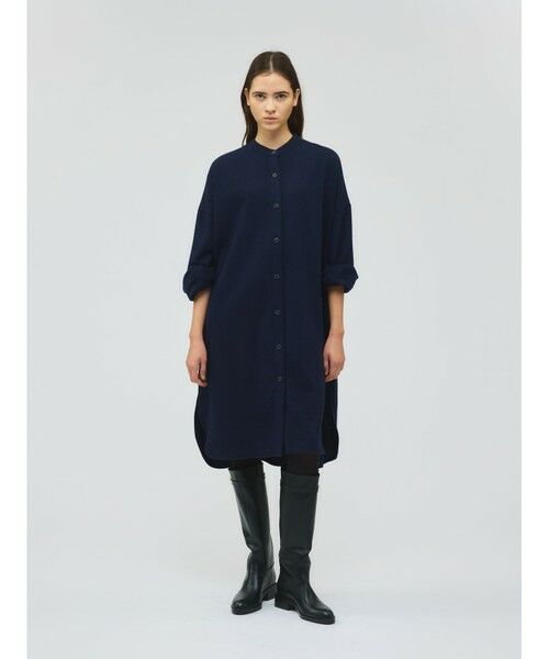 mizuiro ind / ミズイロインド ドレス | mizuiro ind スタンドカラーシャツワンピース | 詳細10
