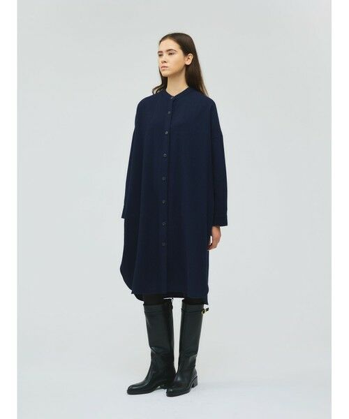 mizuiro ind / ミズイロインド ドレス | mizuiro ind スタンドカラーシャツワンピース | 詳細3