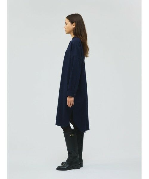 mizuiro ind / ミズイロインド ドレス | mizuiro ind スタンドカラーシャツワンピース | 詳細4