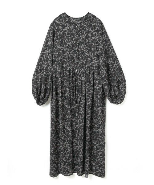 mizuiro ind / ミズイロインド ロング・マキシ丈ワンピース | mizuiro ind フラワープリントシャツワンピース | 詳細1