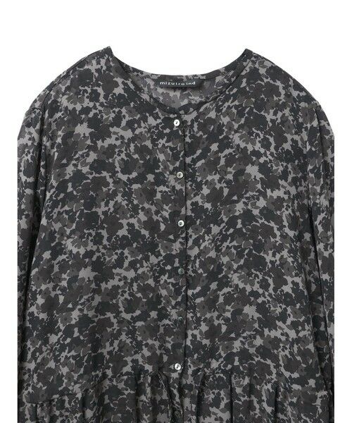 mizuiro ind / ミズイロインド ロング・マキシ丈ワンピース | mizuiro ind フラワープリントシャツワンピース | 詳細11