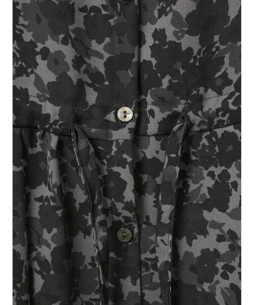 mizuiro ind / ミズイロインド ロング・マキシ丈ワンピース | mizuiro ind フラワープリントシャツワンピース | 詳細14