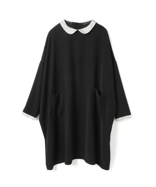 mizuiro ind / ミズイロインド ドレス | mizuiro ind 衿付きサテンコクーンワンピース | 詳細1