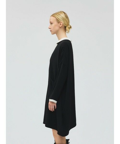 mizuiro ind / ミズイロインド ドレス | mizuiro ind 衿付きサテンコクーンワンピース | 詳細4