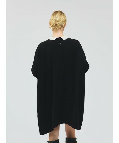 mizuiro ind / ミズイロインド ドレス | mizuiro ind 衿付きサテンコクーンワンピース | 詳細5