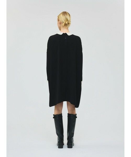 mizuiro ind / ミズイロインド ドレス | mizuiro ind 衿付きサテンコクーンワンピース | 詳細8