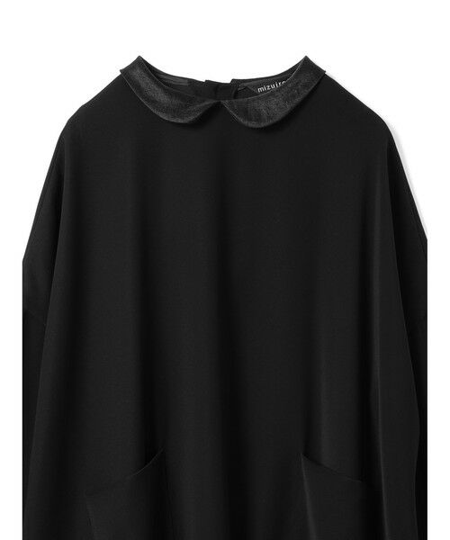 mizuiro ind / ミズイロインド ドレス | mizuiro ind 衿付きサテンコクーンワンピース | 詳細11