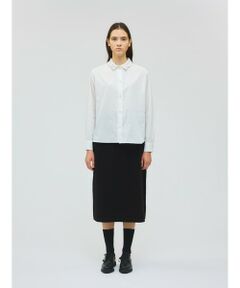 mizuiro ind / ミズイロインド ミニ・ひざ丈スカート | mizuiro ind シードステッチAラインスカート