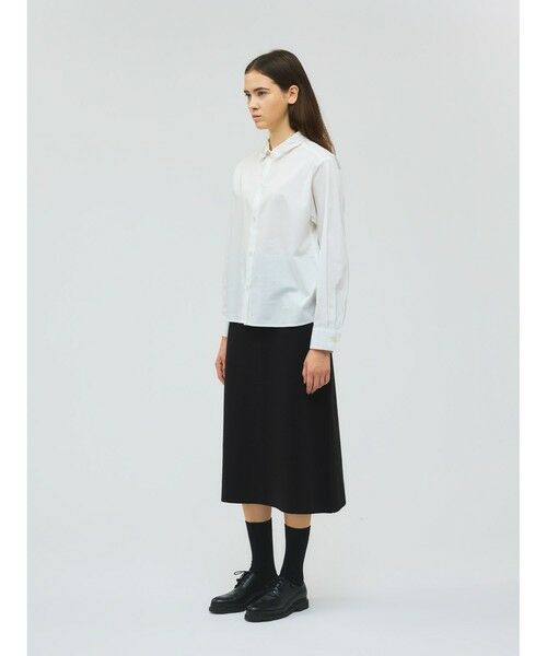 mizuiro ind / ミズイロインド ミニ・ひざ丈スカート | mizuiro ind シードステッチAラインスカート | 詳細4