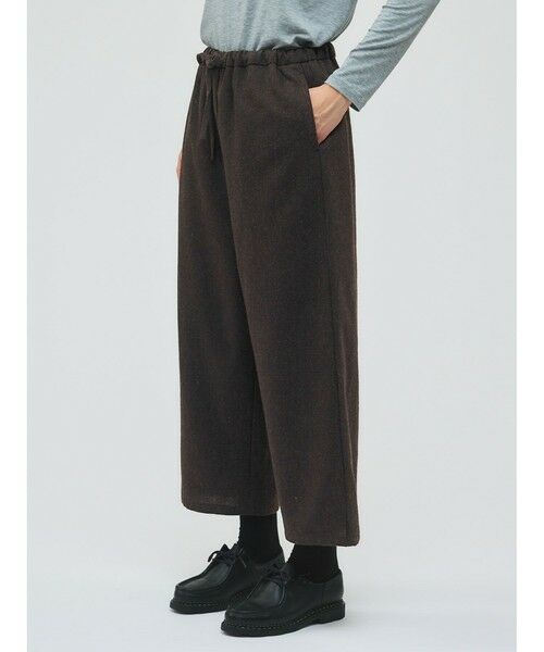 mizuiro ind / ミズイロインド その他パンツ | mizuiro ind ウールブレンドイージーパンツ | 詳細4