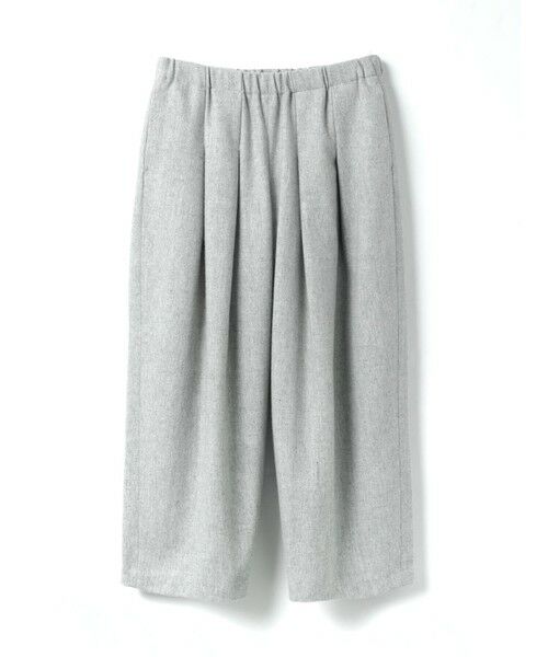 mizuiro ind/ミズイロインド mizuiro ind タックワイドパンツ ライトグレー(color90) FREE mizuiro ind/ミズイロインド mizuiro ind タックワイドパンツ ライトグレー(color90) FREE