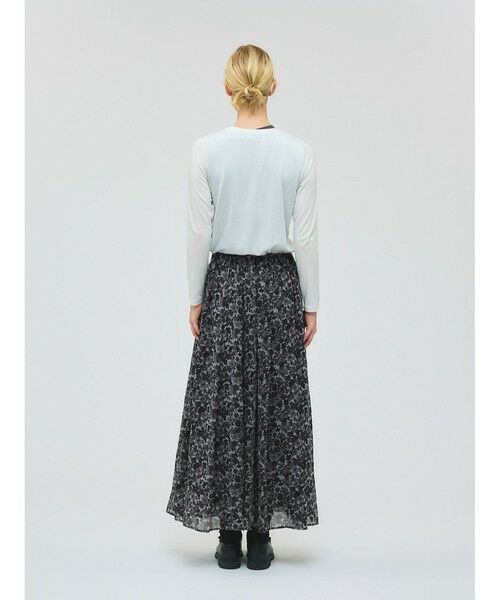 mizuiro ind / ミズイロインド ミニ・ひざ丈スカート | mizuiro ind フラワープリントロングスカート | 詳細5