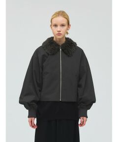 mizuiro ind / ミズイロインド その他アウター | mizuiro ind ボアカラーショートジャケット