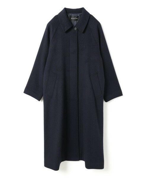 mizuiro ind / ミズイロインド ステンカラーコート | mizuiro ind ウール混バルマカーンコート | 詳細1
