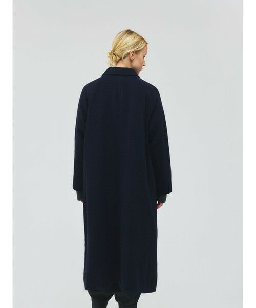 mizuiro ind / ミズイロインド ステンカラーコート | mizuiro ind ウール混バルマカーンコート | 詳細9