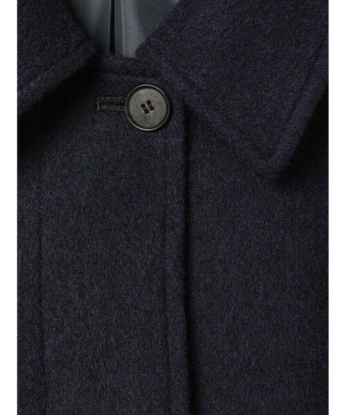 mizuiro ind / ミズイロインド ステンカラーコート | mizuiro ind ウール混バルマカーンコート | 詳細2