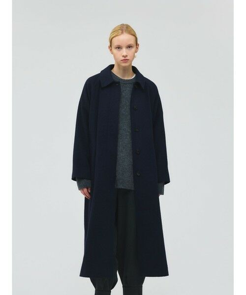 mizuiro ind / ミズイロインド ステンカラーコート | mizuiro ind ウール混バルマカーンコート | 詳細6
