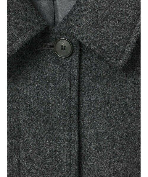 mizuiro ind / ミズイロインド ステンカラーコート | mizuiro ind ウール混バルマカーンコート | 詳細11