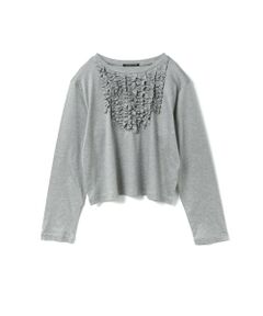 mizuiro ind / ミズイロインド カットソー | mizuiro ind フロントフリルプルオーバー